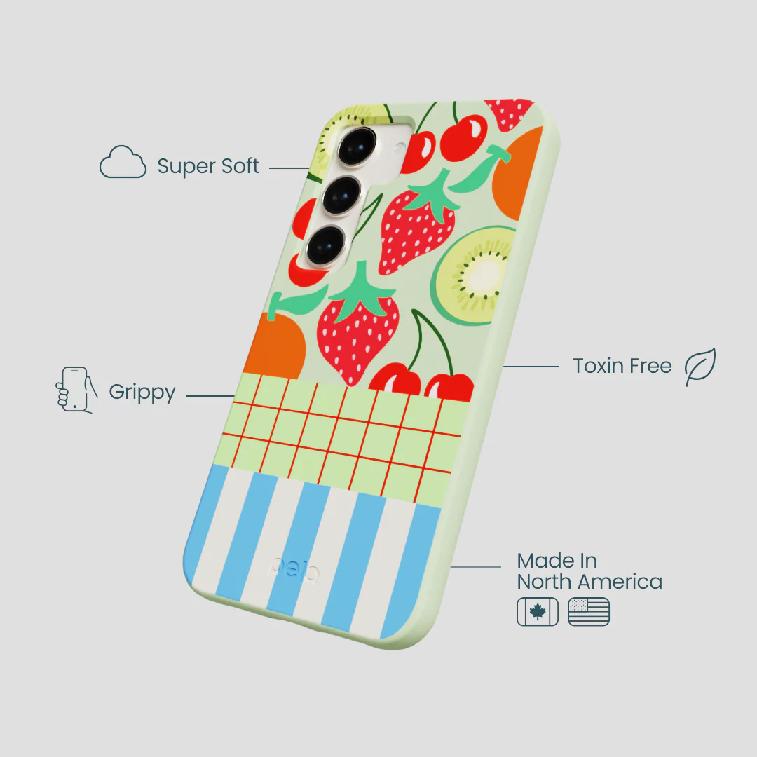 Sage Green Fresh Picnic Samsung Galaxy S24 Case - Image 4