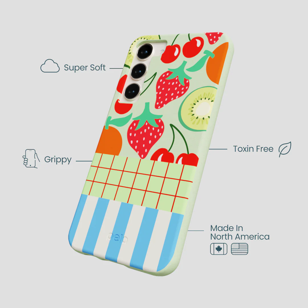 Sage Green Fresh Picnic Samsung Galaxy S24+(Plus) Case - Image 4