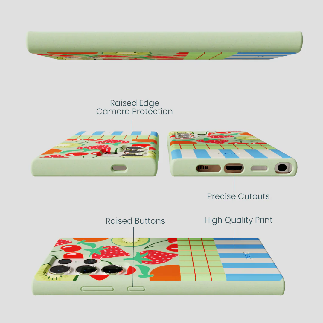 Sage Green Fresh Picnic Samsung Galaxy S24 Ultra Case - Image 3