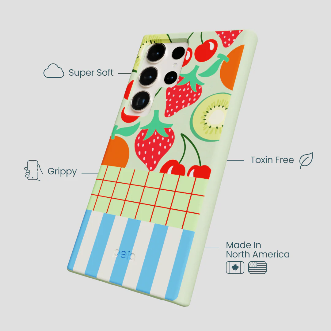 Sage Green Fresh Picnic Samsung Galaxy S24 Ultra Case - Image 4