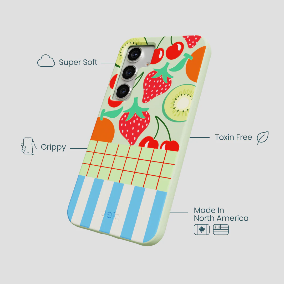 Sage Green Fresh Picnic Samsung Galaxy S25 Case - Image 4