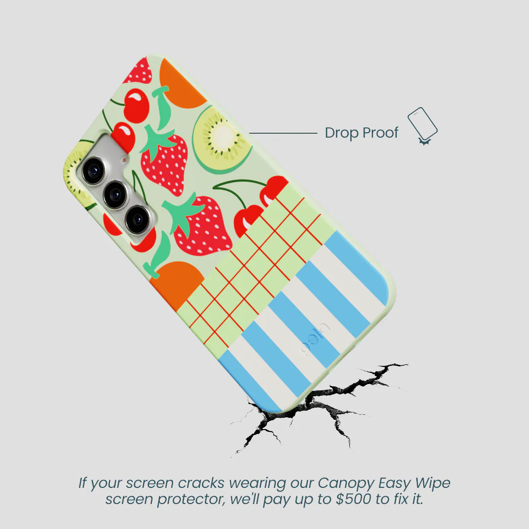 Sage Green Fresh Picnic Samsung Galaxy S25 Case - Image 5
