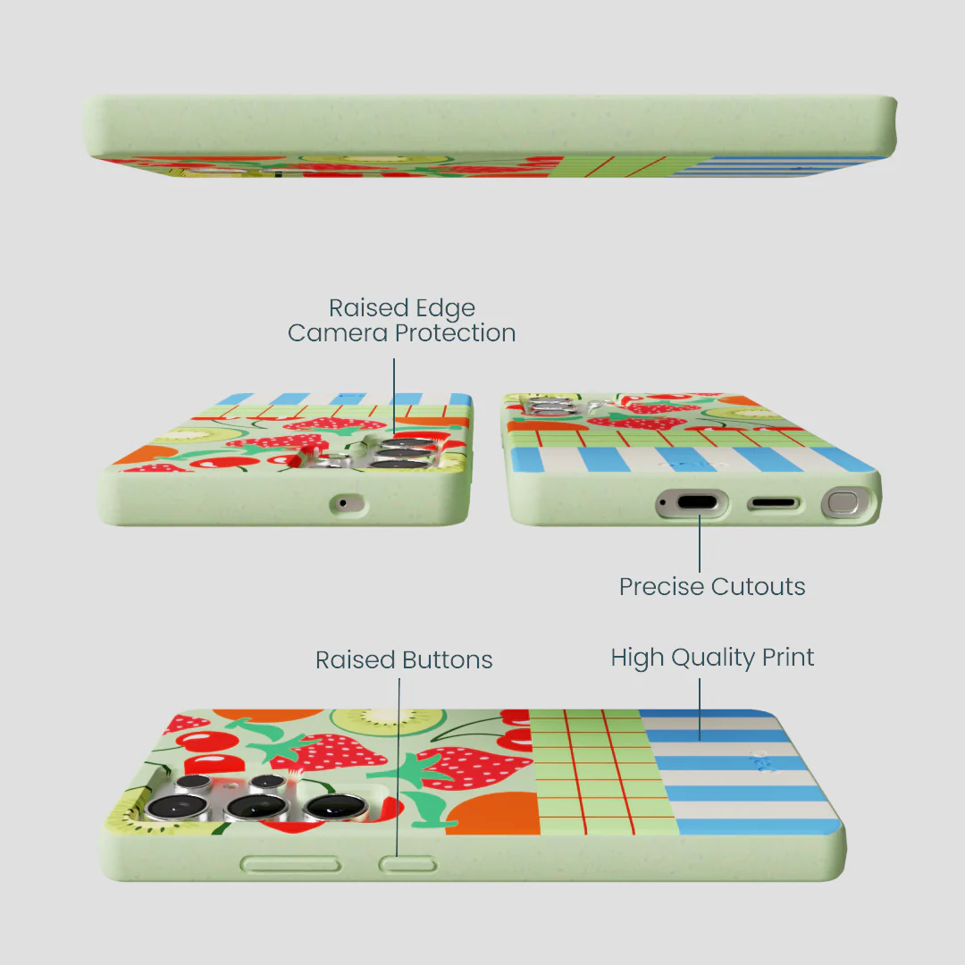 Sage Green Fresh Picnic Samsung Galaxy S25 Ultra Case - Image 3