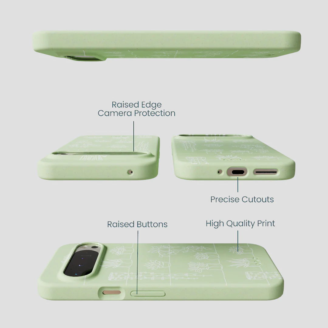 Sage Green Green Cascade Google Pixel 9 Pro XL Case - Image 2