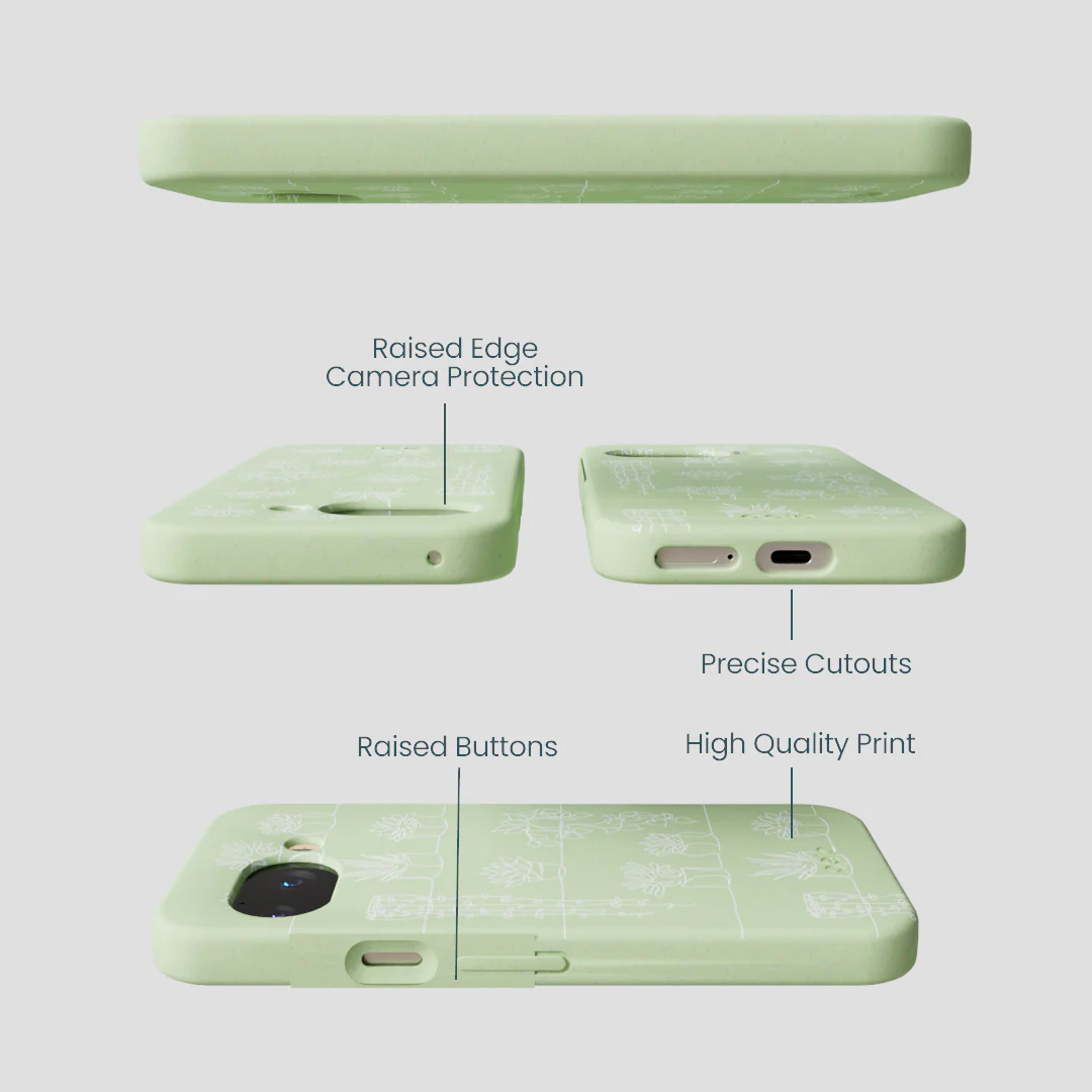 Sage Green Green Cascade Google Pixel 9a Case - Image 2