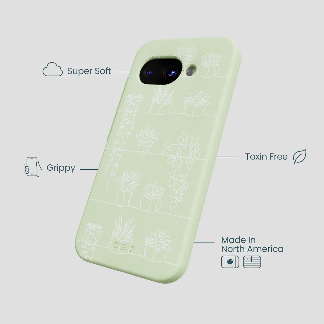 Sage Green Green Cascade Google Pixel 9a Case - Image 3