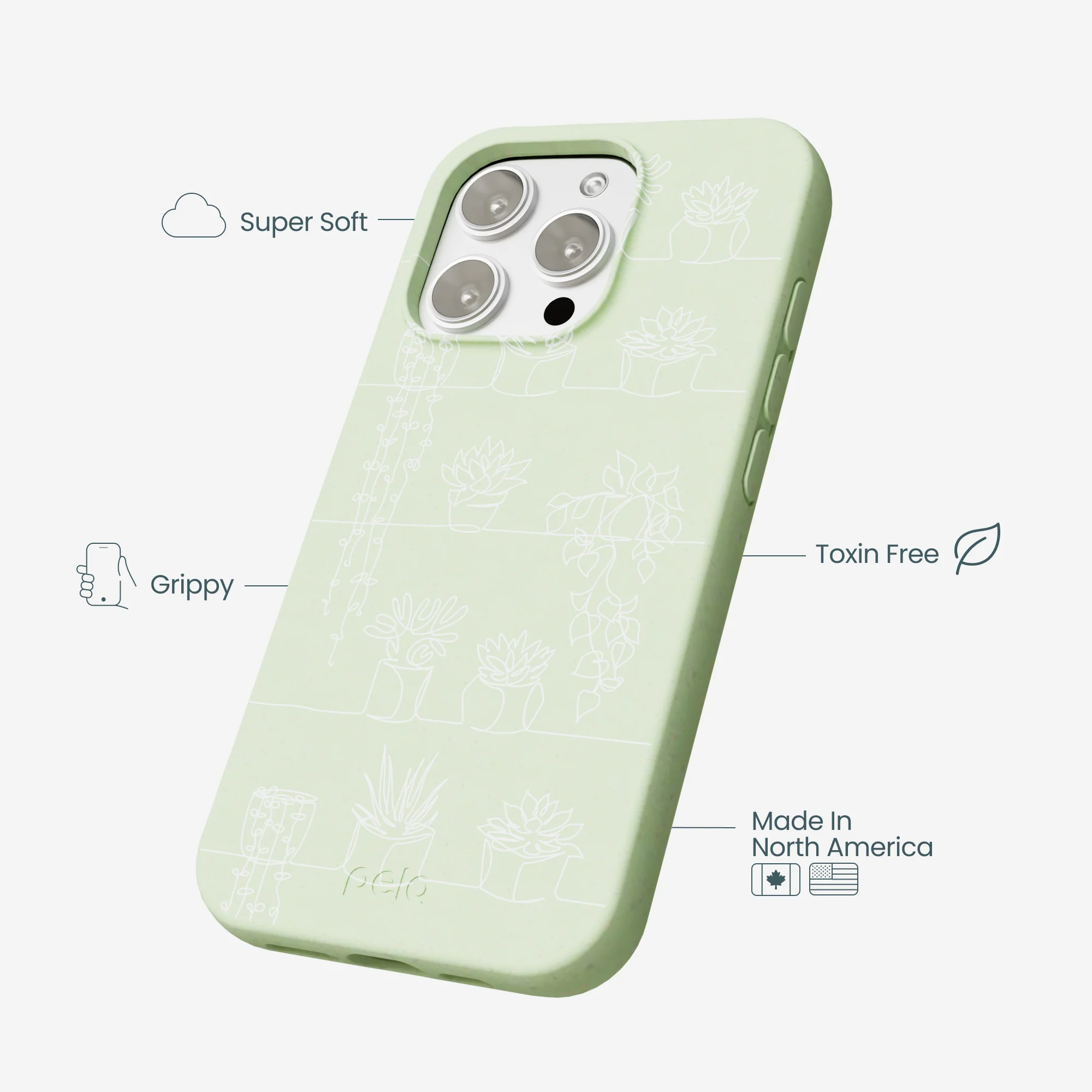 Sage Green Green Cascade iPhone 16 Pro Max Case - Image 4