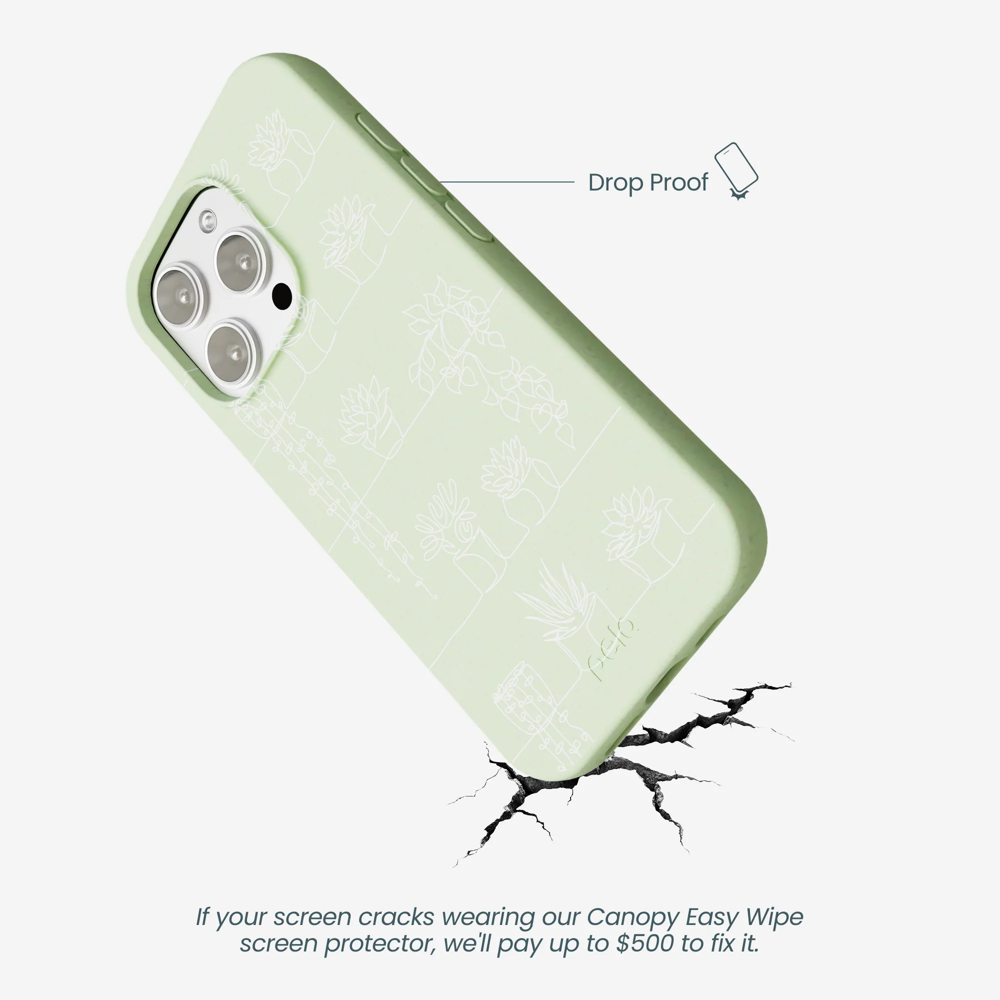 Sage Green Green Cascade iPhone 16 Pro Max Case - Image 5
