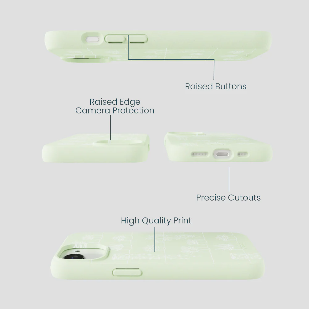 Sage Green Green Cascade iPhone 16e/17e Case - Image 3