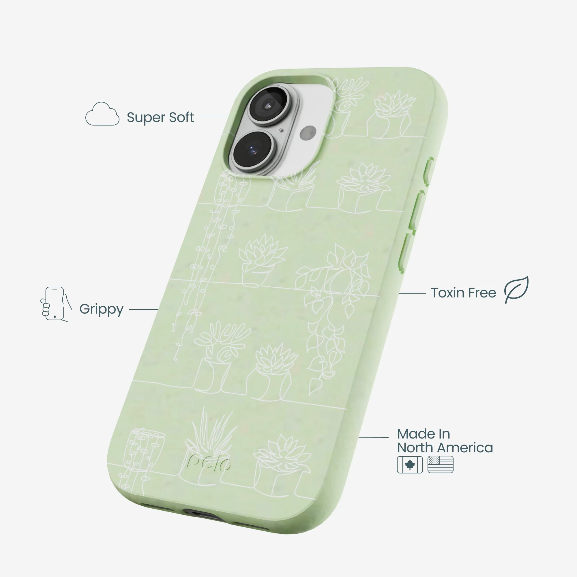 Sage Green Green Cascade iPhone 17 Case - Image 4