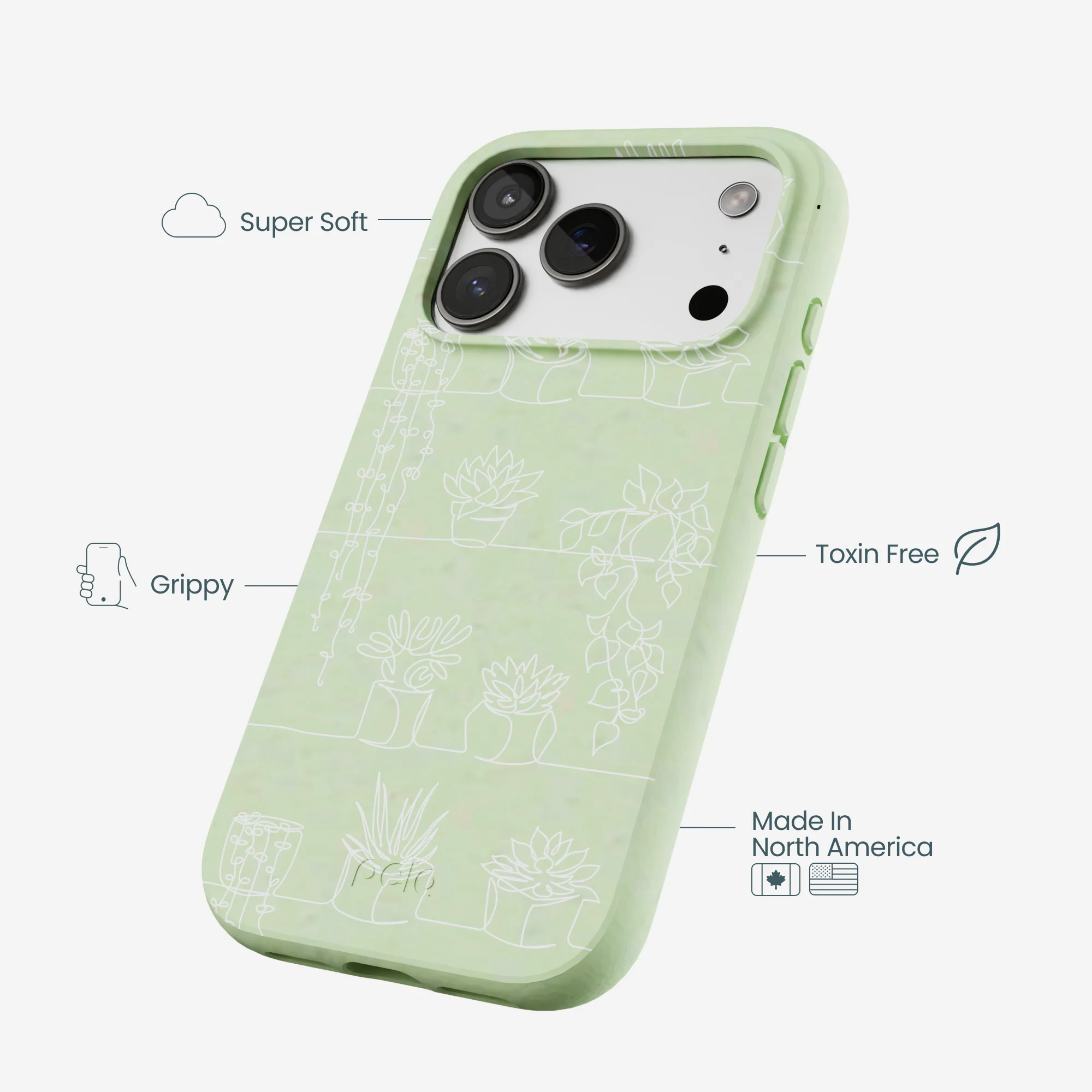 Sage Green Green Cascade iPhone 17 Pro Case - Image 4