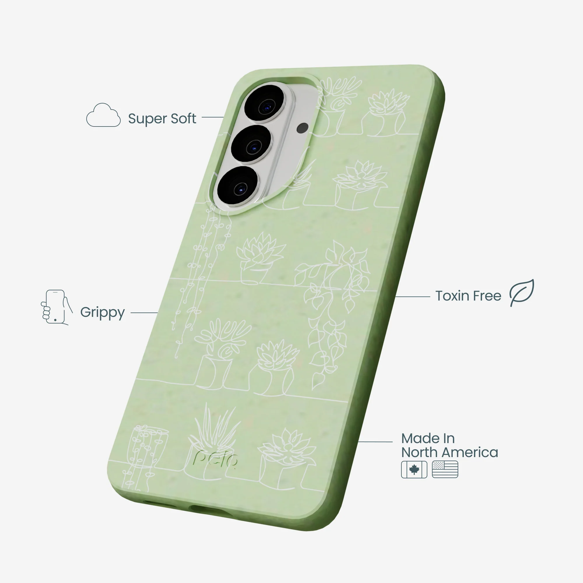 Sage Green Green Cascade Samsung Galaxy S26 Case - Image 3
