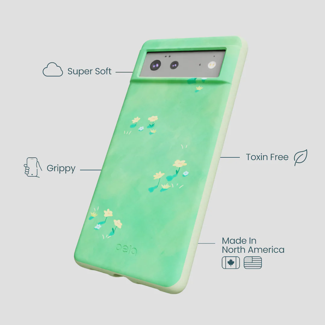 Sage Green Green Fields Google Pixel 6 Case - Image 4