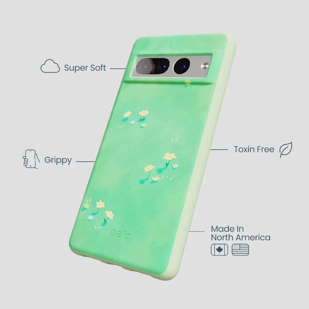 Sage Green Green Fields Google Pixel 7 Pro Case - Image 4