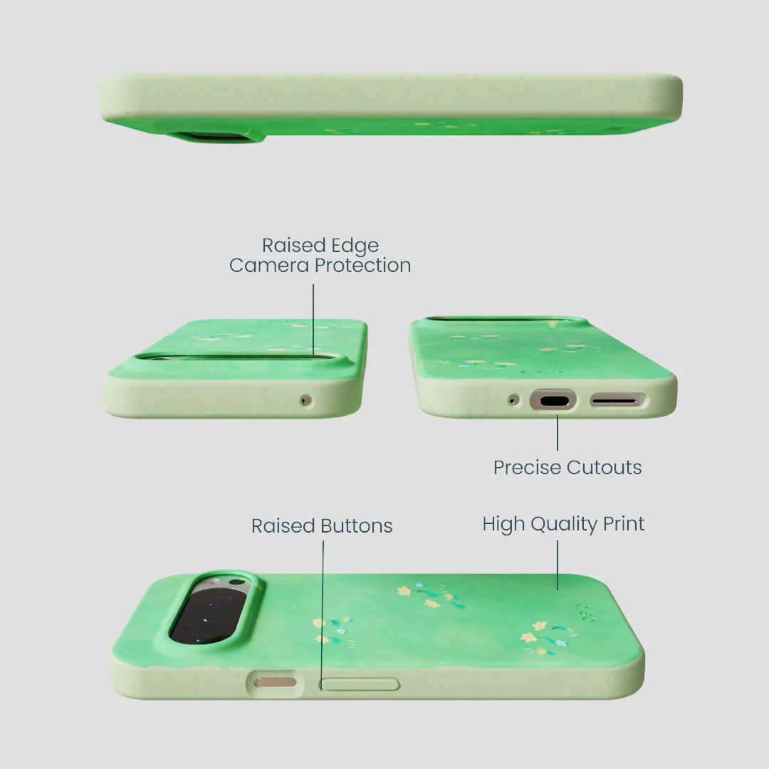 Sage Green Green Fields Google Pixel 9/9 Pro Case - Image 3