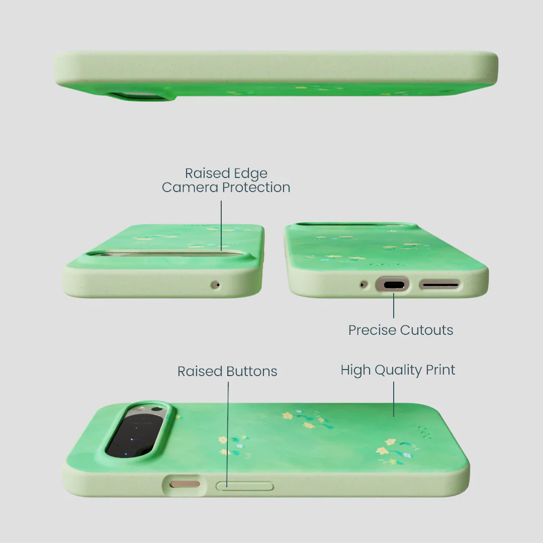 Sage Green Green Fields Google Pixel 9 Pro XL Case - Image 3