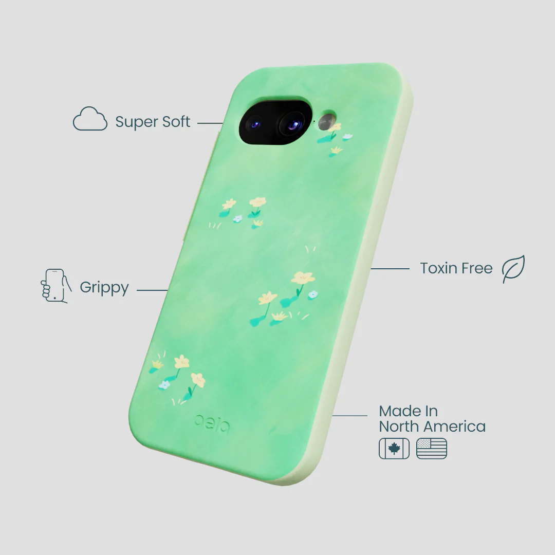 Sage Green Green Fields Google Pixel 9a Case - Image 4