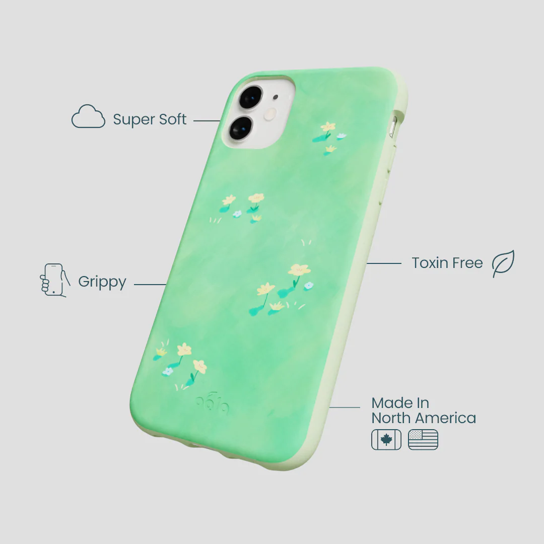 Sage Green Green Fields iPhone 11 Case - Image 4