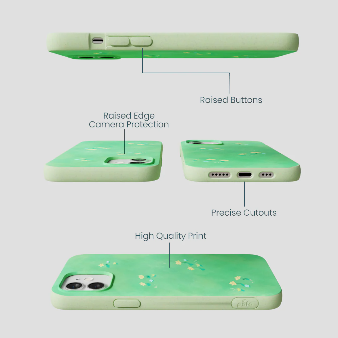 Sage Green Green Fields iPhone 12/ iPhone 12 Pro Case - Image 3