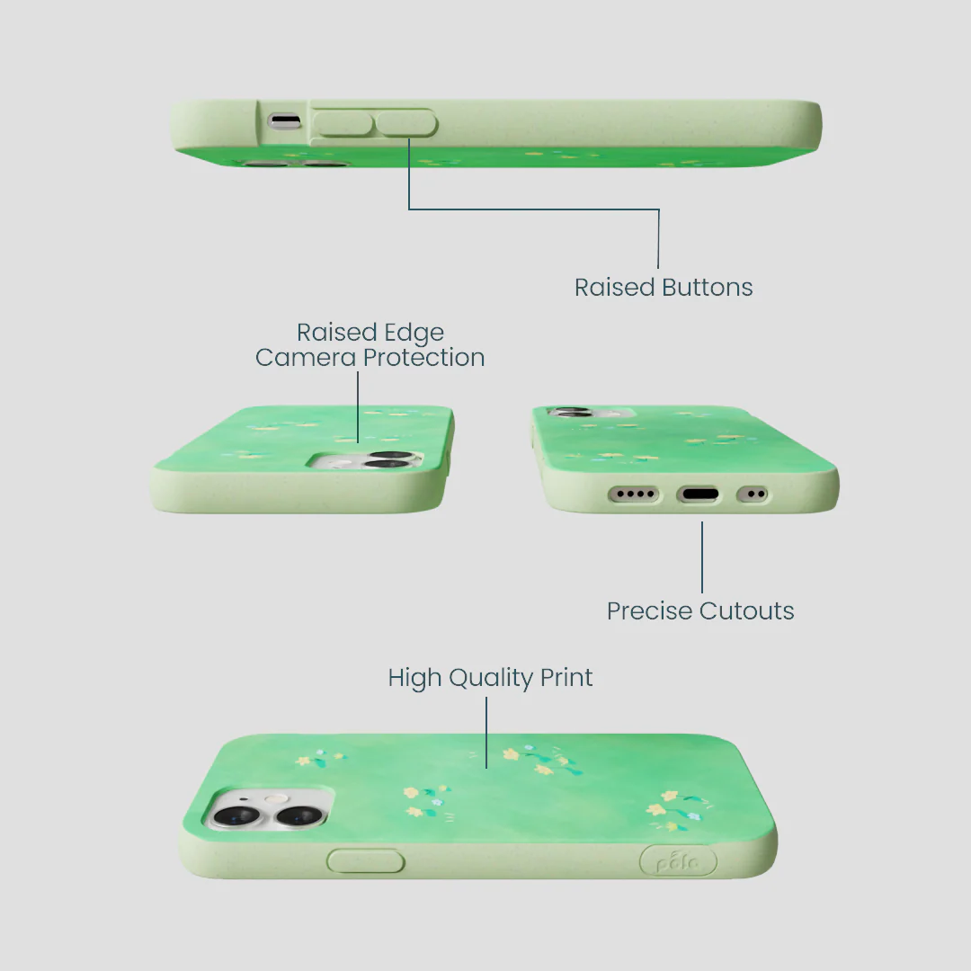 Sage Green Green Fields iPhone 12 Mini Case - Image 3