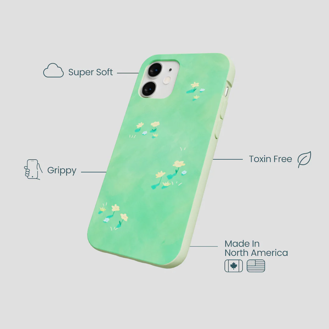 Sage Green Green Fields iPhone 12 Mini Case - Image 4