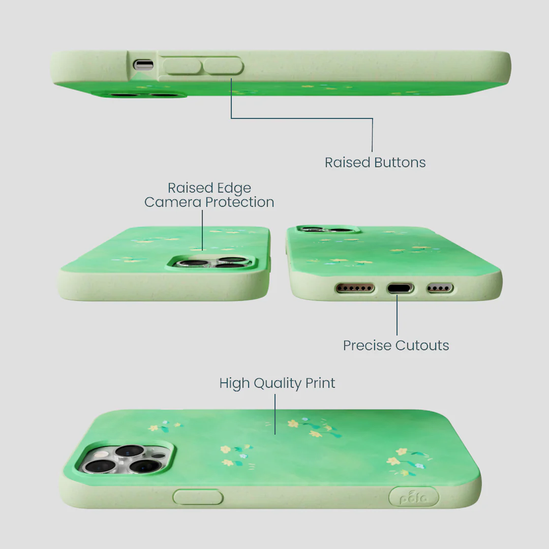 Sage Green Green Fields iPhone 12 Pro Max Case - Image 3