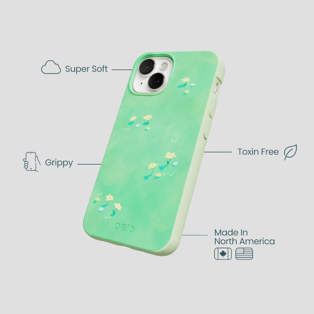 Sage Green Green Fields iPhone 13 Mini Case - Image 4