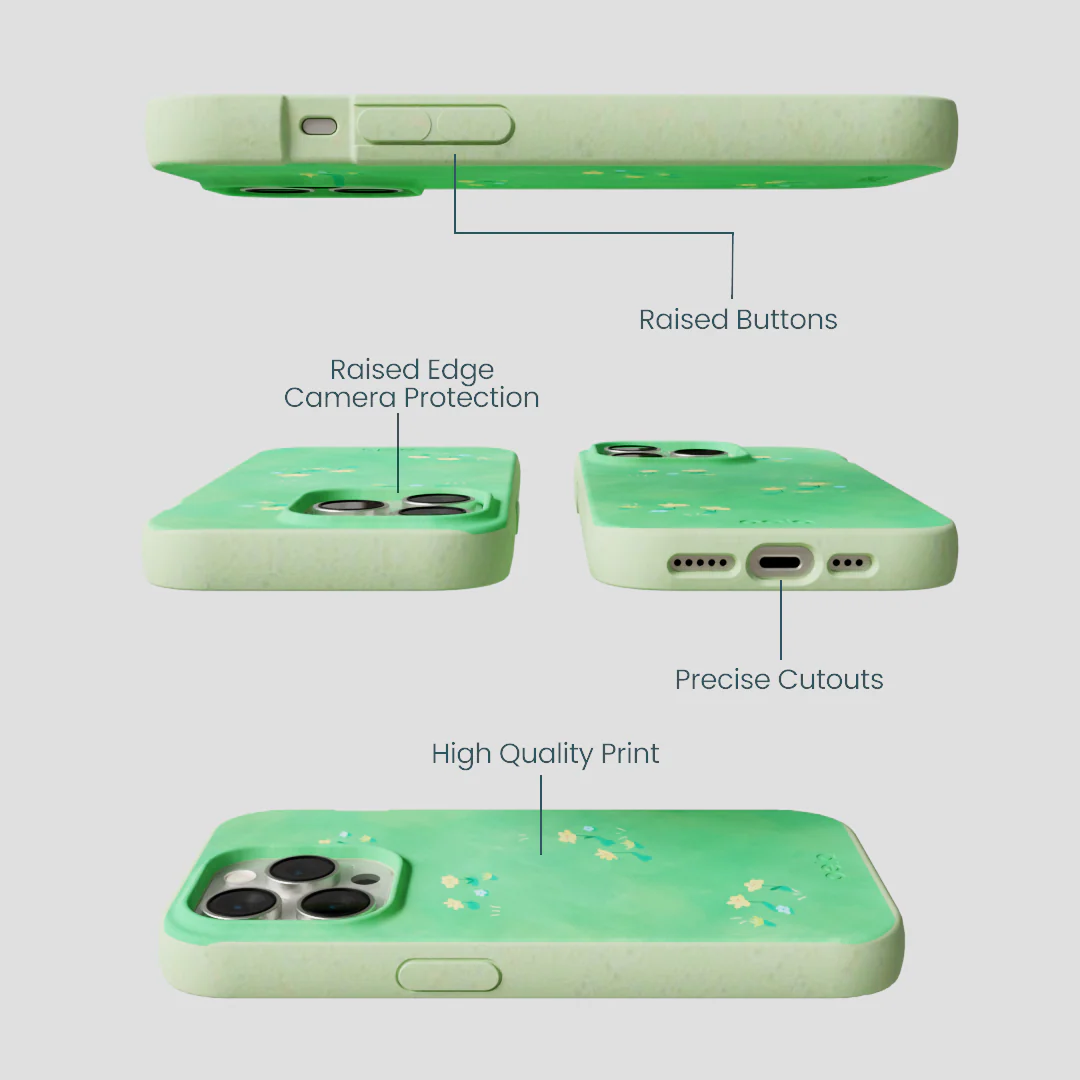 Sage Green Green Fields iPhone 14 Pro Case - Image 3