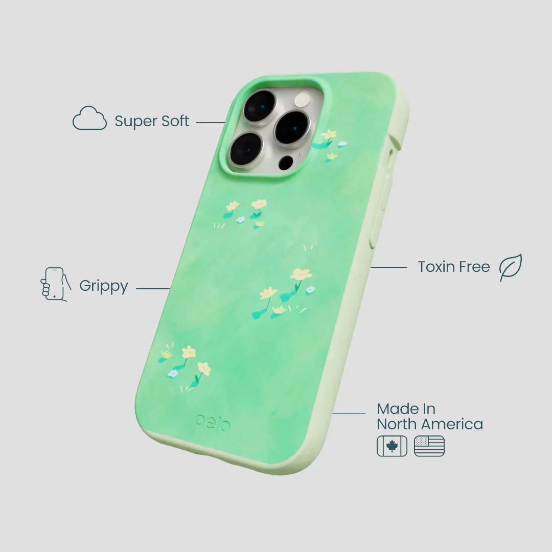 Sage Green Green Fields iPhone 14 Pro Case - Image 4
