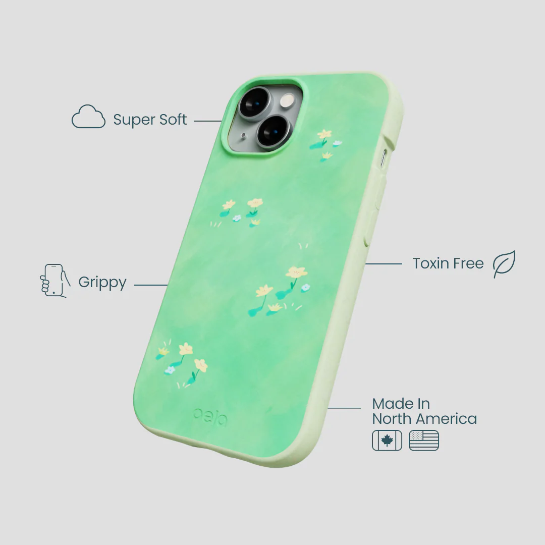 Sage Green Green Fields iPhone 15 Case - Image 4