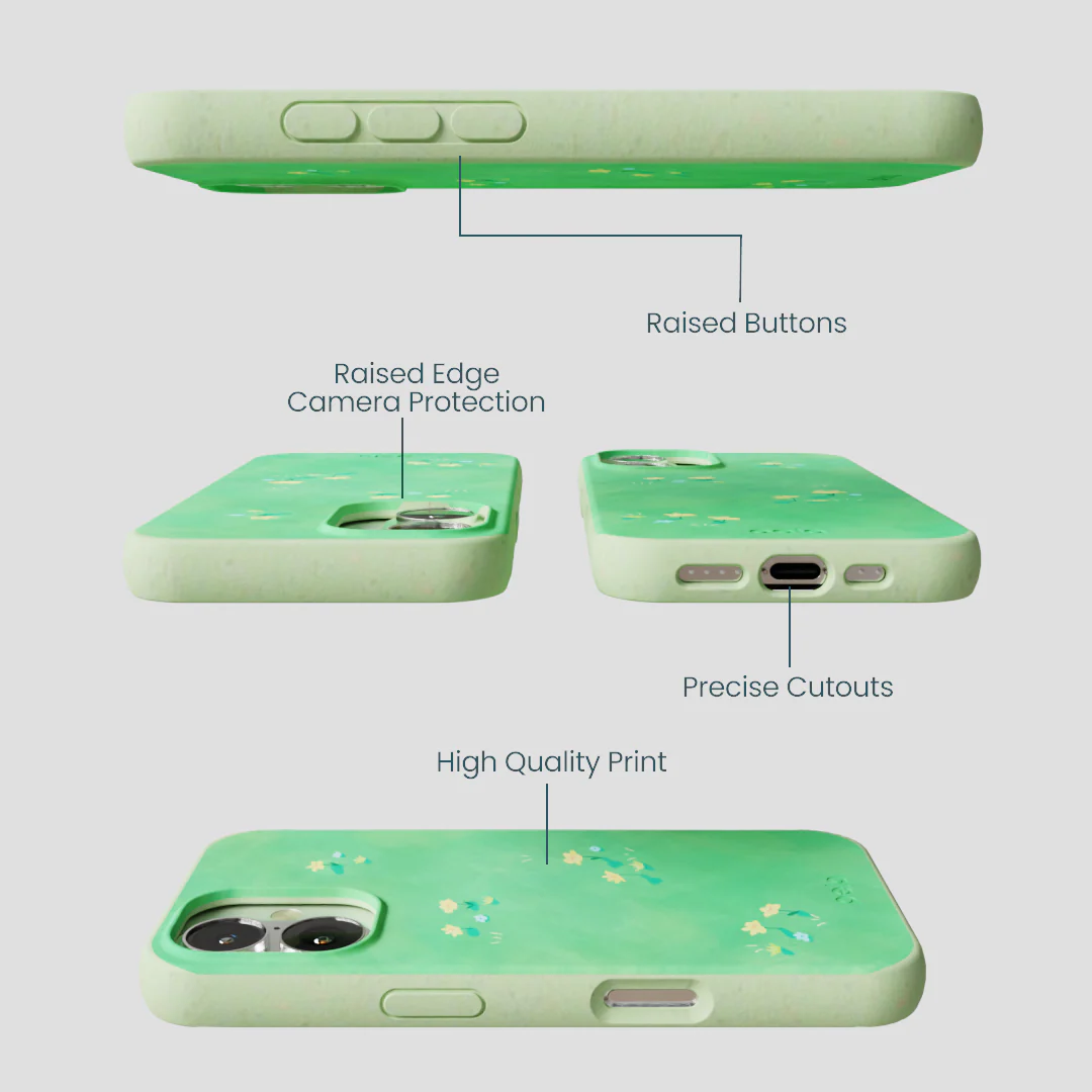 Sage Green Green Fields iPhone 16 Case - Image 3