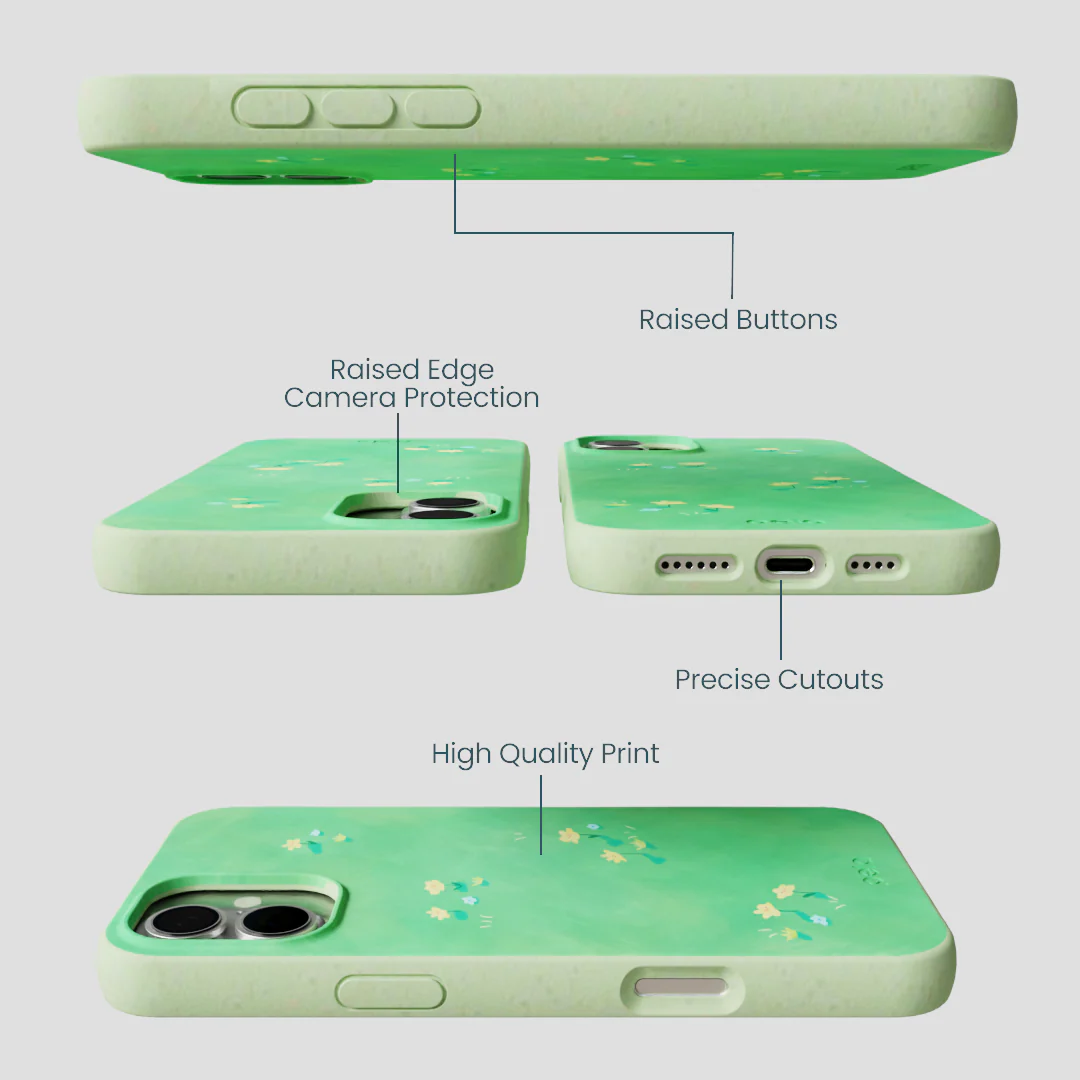 Sage Green Green Fields iPhone 16 Plus Case - Image 3
