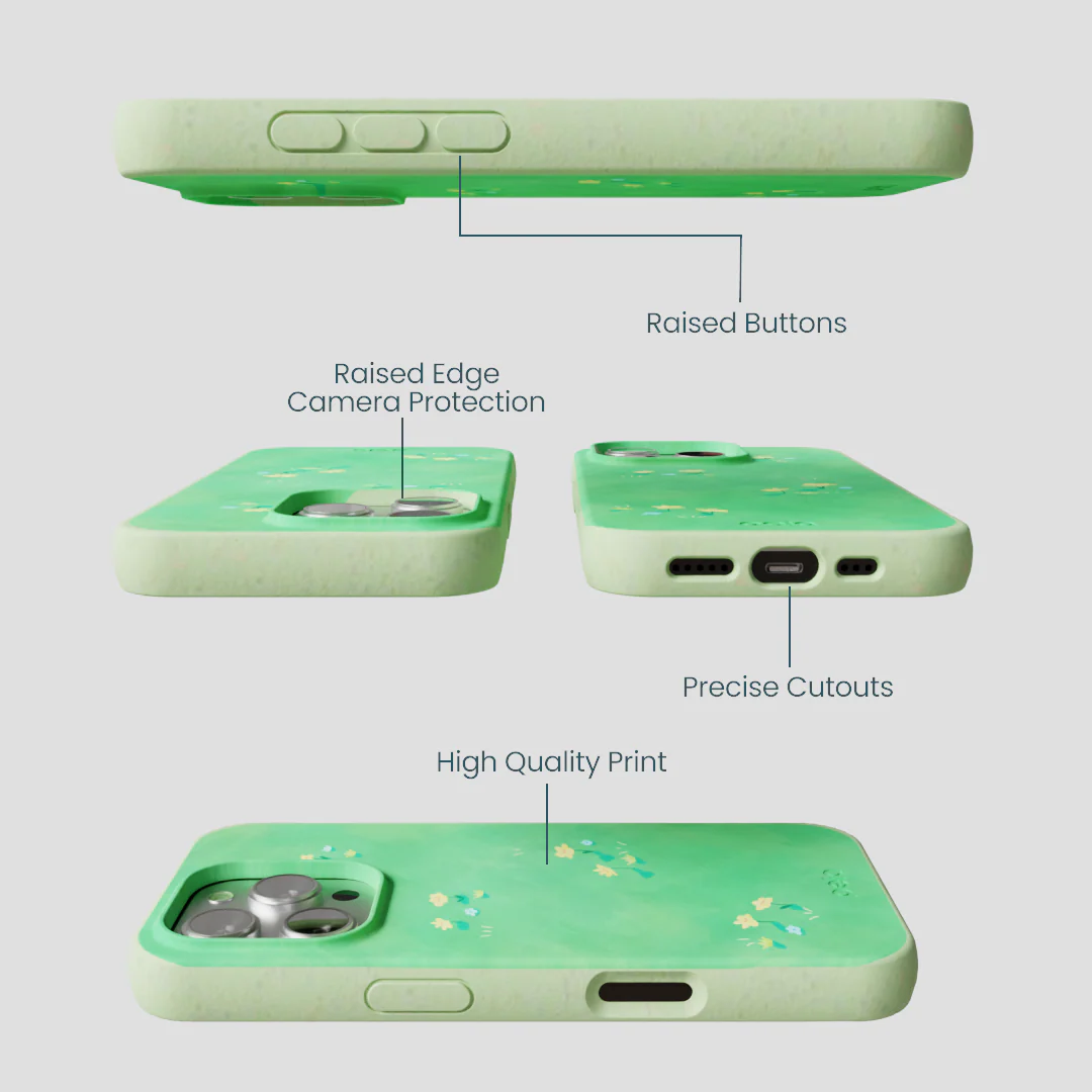 Sage Green Green Fields iPhone 16 Pro Case - Image 3