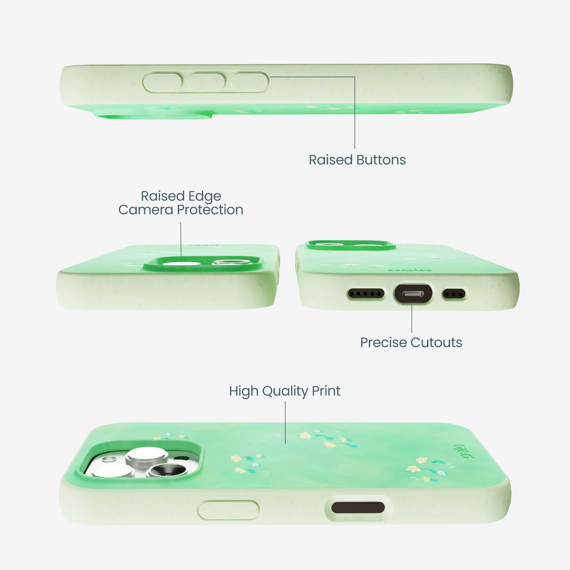 Sage Green Green Fields iPhone 16 Pro Max Case - Image 3
