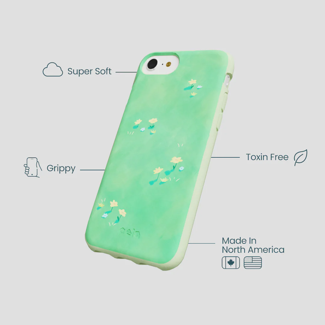 Sage Green Green Fields iPhone 6/6s/7/8/SE Case - Image 4