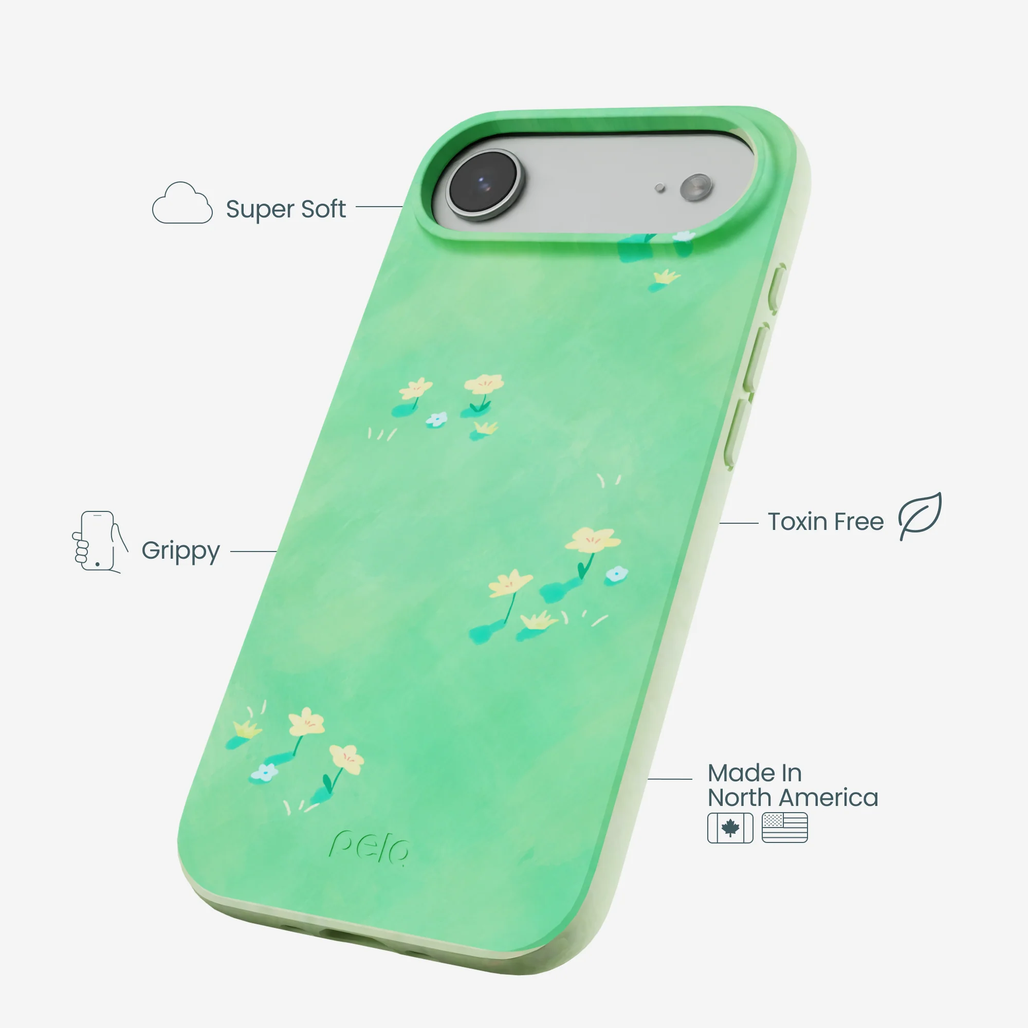 Sage Green Green Fields iPhone Air Case - Image 4