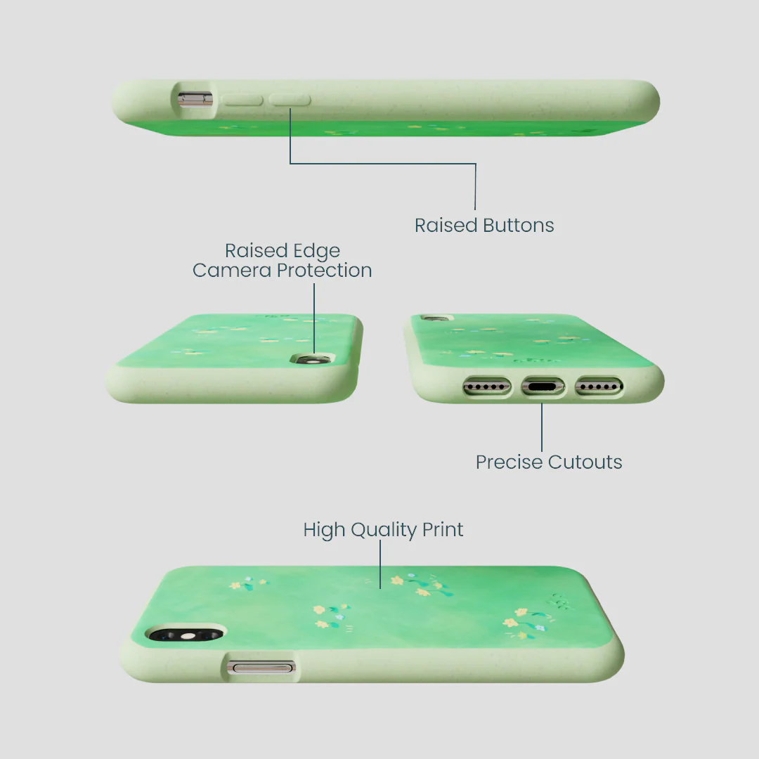 Sage Green Green Fields iPhone XR Case - Image 3