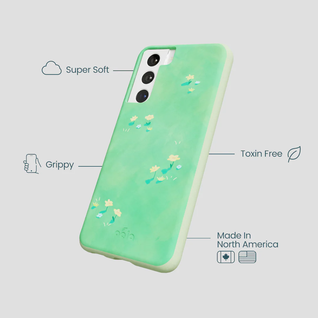 Sage Green Green Fields Samsung Galaxy S21 Case - Image 4