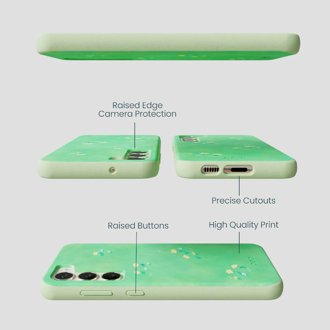 Sage Green Green Fields Samsung Galaxy S23+(Plus) Case - Image 3