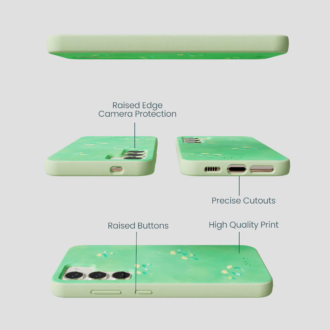 Sage Green Green Fields Samsung Galaxy S24 Case - Image 3