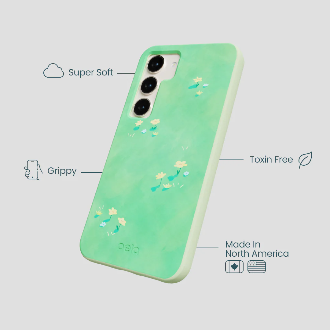 Sage Green Green Fields Samsung Galaxy S24 Case - Image 4