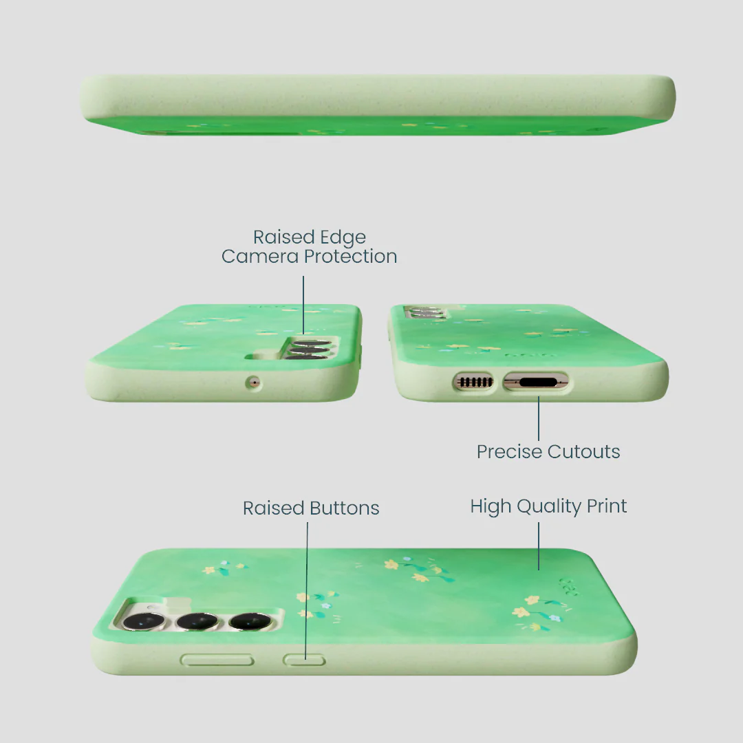 Sage Green Green Fields Samsung Galaxy S24+(Plus) Case - Image 3