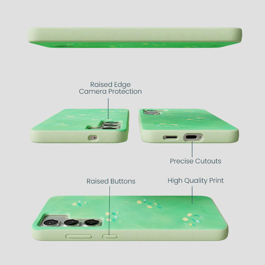Sage Green Green Fields Samsung Galaxy S25+(Plus) Case - Image 3