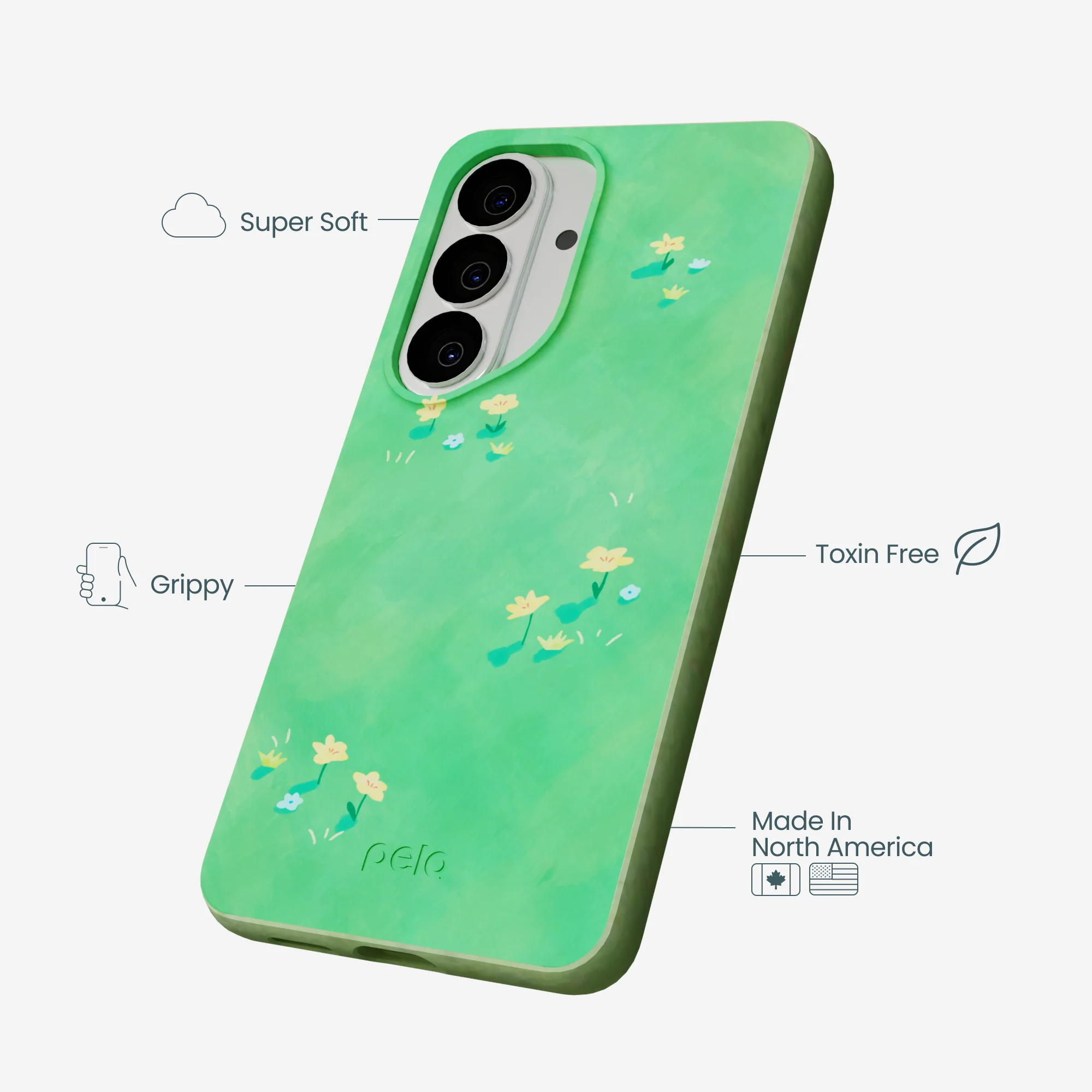 Sage Green Green Fields Samsung Galaxy S26 Case - Image 4