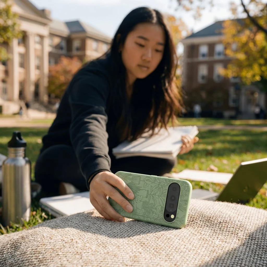Sage Green Green Oasis Google Pixel 10/10 Pro Case - Image 2