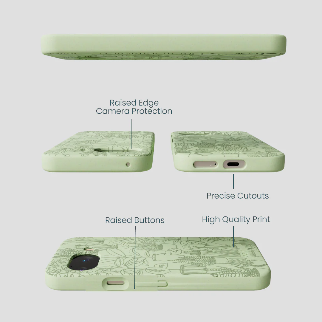 Sage Green Green Oasis Google Pixel 9a Case - Image 3