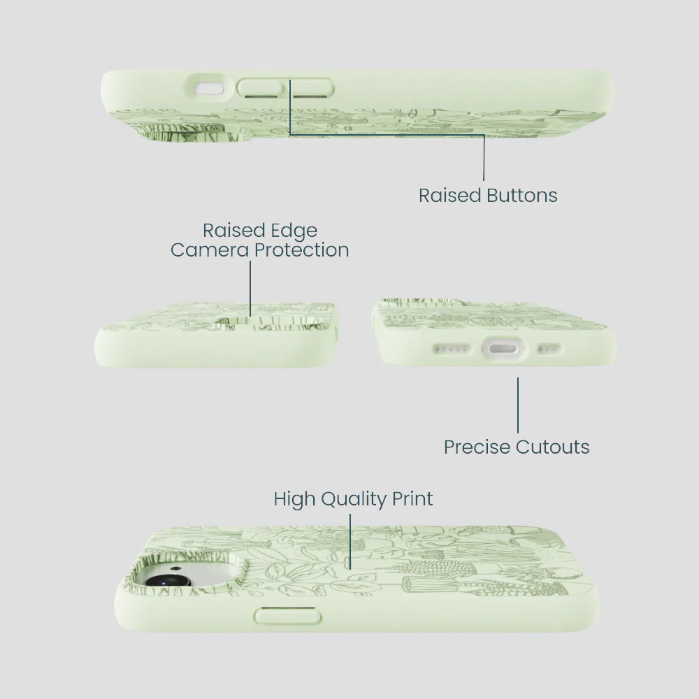 Sage Green Green Oasis iPhone 16e/17e Case - Image 3