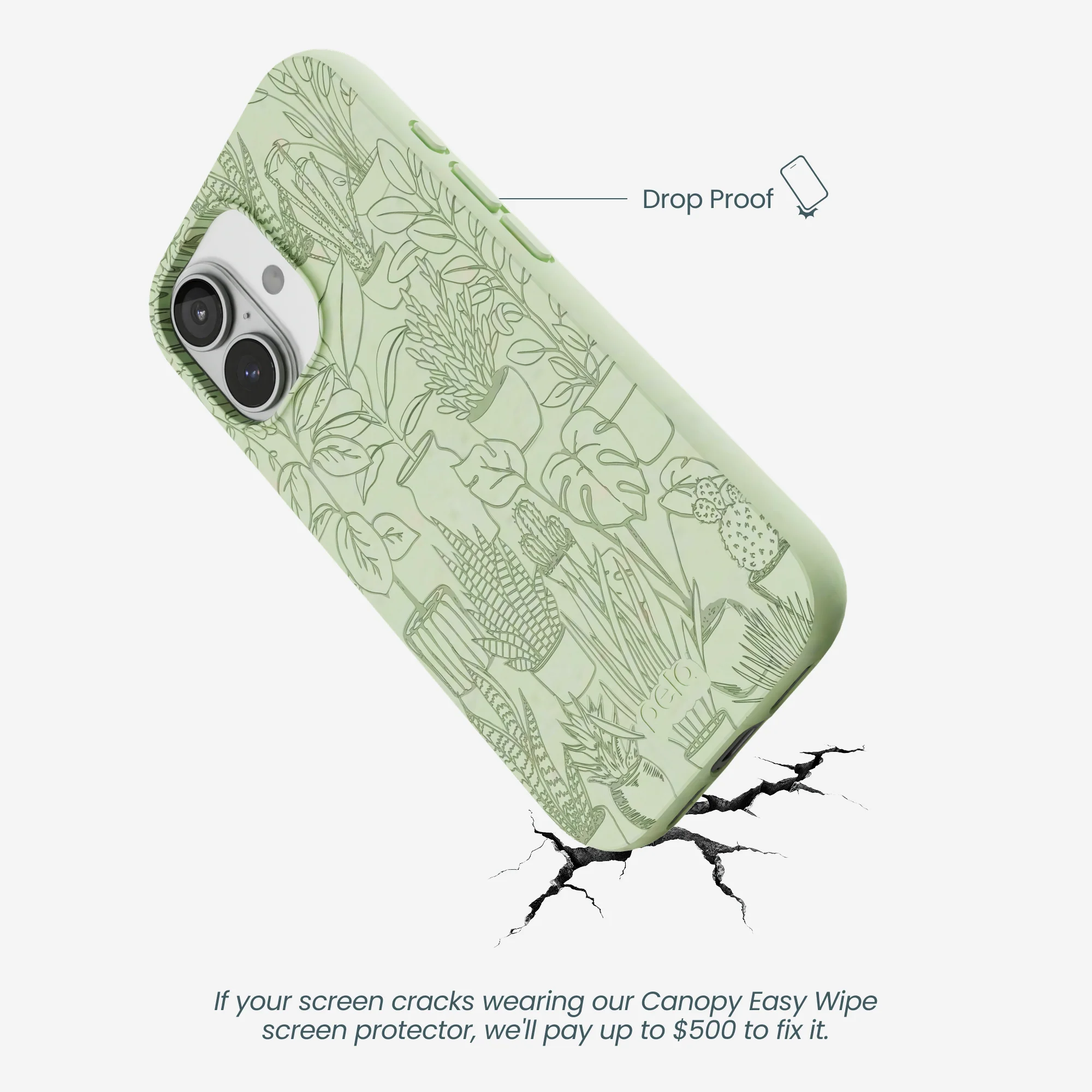 Sage Green Green Oasis iPhone 17 Case - Image 5