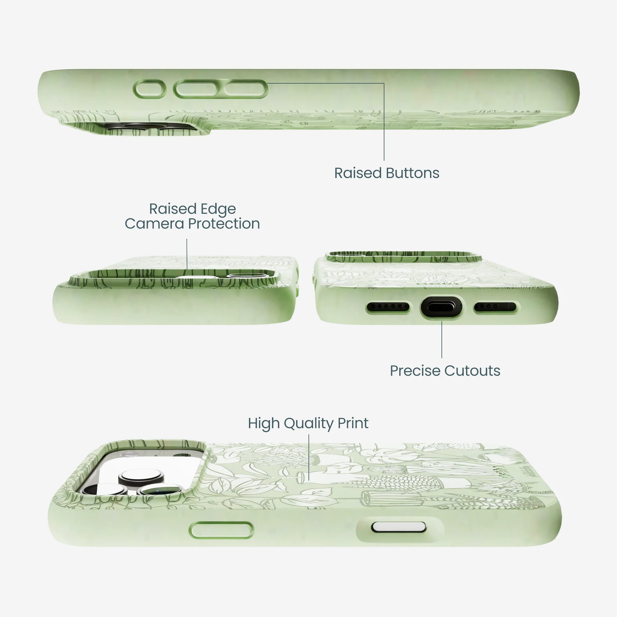 Sage Green Green Oasis iPhone 17 Pro Max Case - Image 3