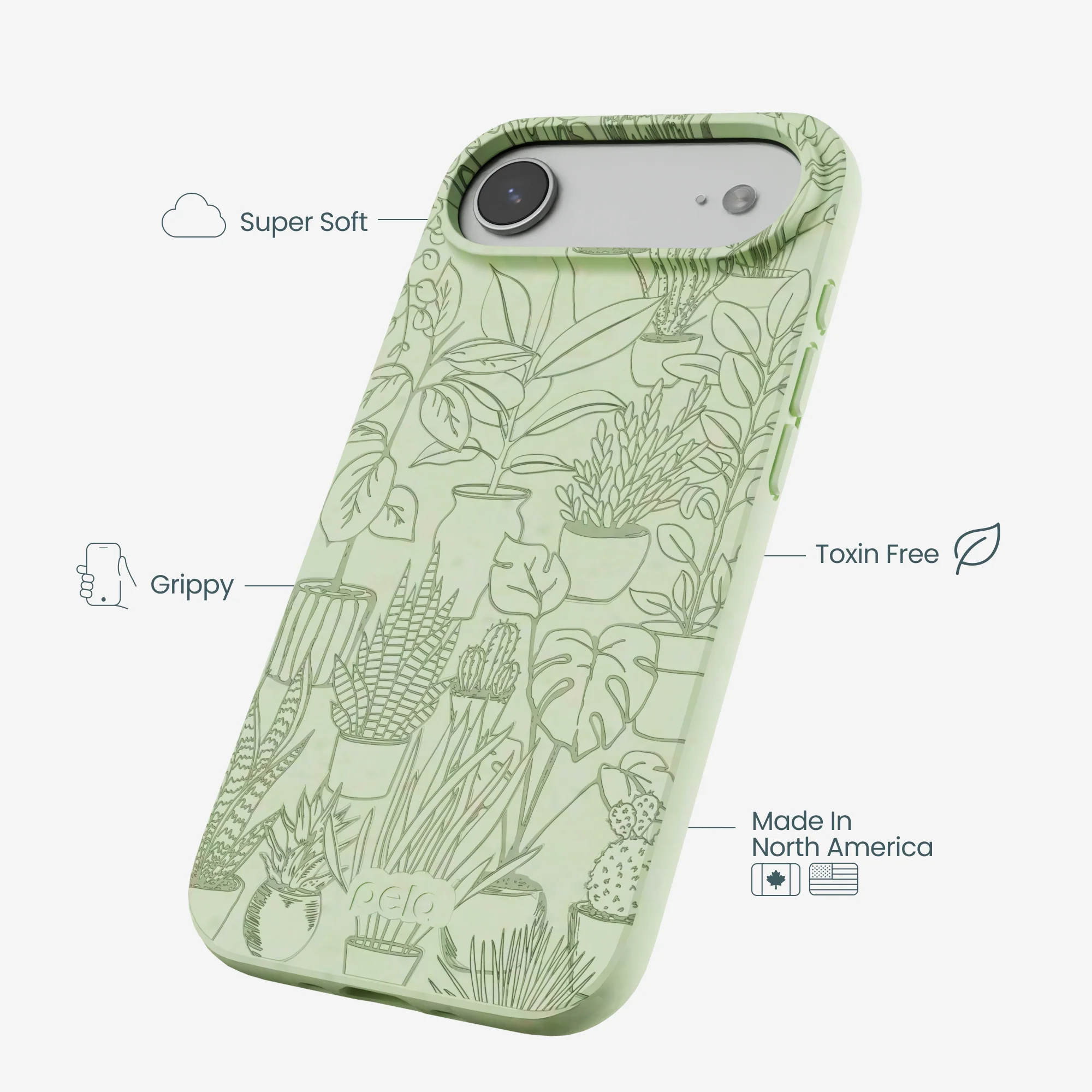 Sage Green Green Oasis iPhone Air Case - Image 4